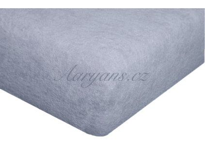 Dětské prostěradlo froté 60x120 cm světle šedé