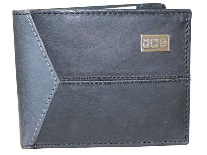 Kožená peněženka s ochranou RFID - JCBNC 57 ŠEDO/ČERNÁ