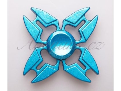 33149 fidget spinner kovovy modry