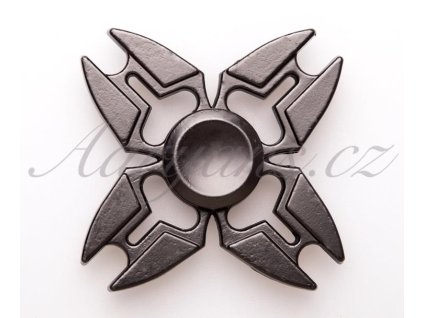 33152 fidget spinner kovovy cerny