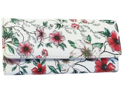 Dámská peněženka JBPS 171 Floral BÍLÁ