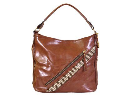 Prostorná taška 8196 HNĚDÁ