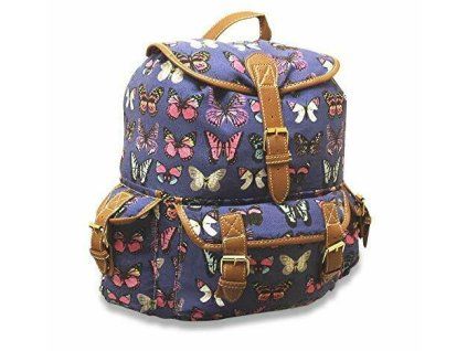 Dámský batoh CB151 4055 MODRÝ MOTÝL