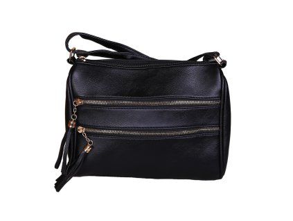 Dámská kabelka JBFB 321 2 zipy ČERNÁ