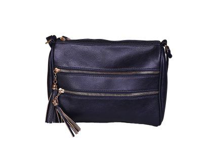 Dámská kabelka JBFB 321 2 zipy MODRÁ
