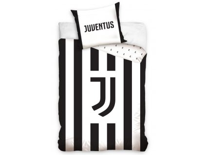 Bavlněné povlečení Juventus White Stripes 140x200/70x90