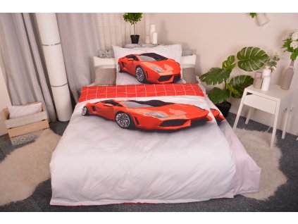 Povlečení 3D LAMBORGHINI 140x200/70x90