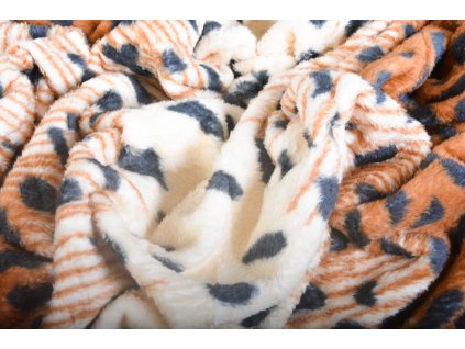 Aaryans deka mikroplyš 150x200 cm Gepard hnědá