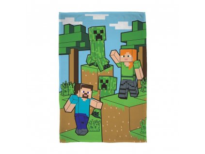 Deka Minecraft zelená 356, 100 x 150 cm