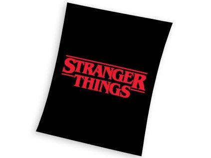Dětská deka Stranger Things Black 130x170 cm