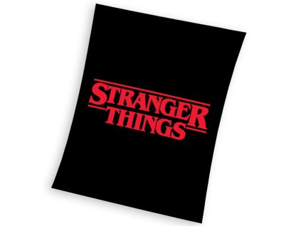 Dětská deka Stranger Things Black 150x200 cm