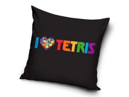 Polštářek I love Tetris, 40x40 cm