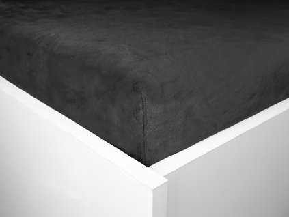 Aaryans Mikroplyšové prostěradlo tmavě šedé