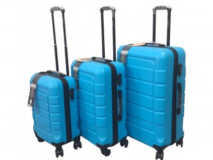 Sada 3 skořepinových kufrů JB 2055 blue