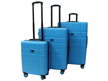Sada 3 skořepinových kufrů JB 2063 blue