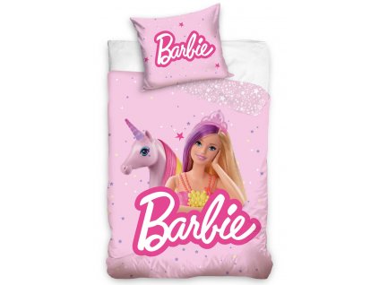 Povlečení do postýlky Barbie a Kouzelný jednorožec