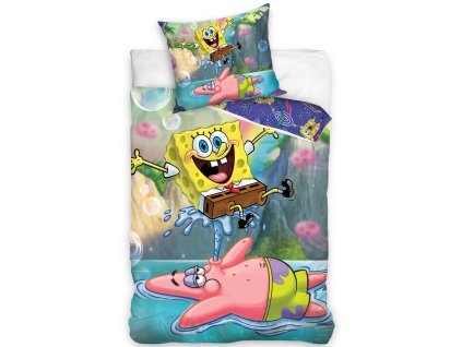 Dětské povlečení Sponge Bob Vodotrysk 140x200/70x90cm