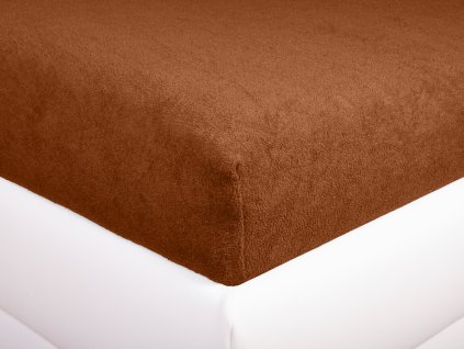 Aaryans Froté prostěradlo cihlová