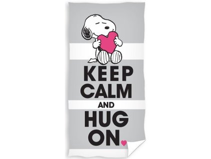 Dětská osuška Snoopy Keep Calm 70x140cm