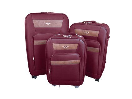 Sada 3 textilních kufrů 818