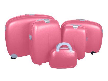 Sada 5 skořepinových kufrů DL 508