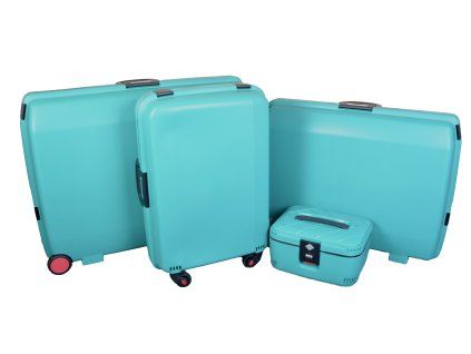 Sada 4 skořepinových kufrů SX 401