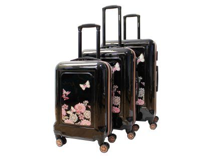 Sada 3 skořepinovýh kufrů JB 2057 černá