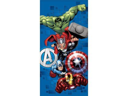 Osuška Avengers útočí 70x140cm
