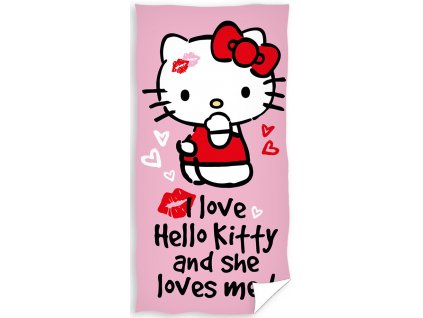 Dětská osuška Hello Kitty Love 70x140cm