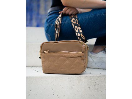 Dámská kabelka JBFB 435 CAMEL/LEOPARD