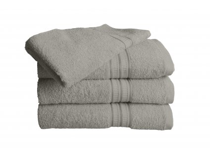 Froté ručník Stella, světle šedý , 50x100 cm
