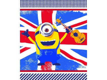 Fleece Blanket 125x150 Minions 01