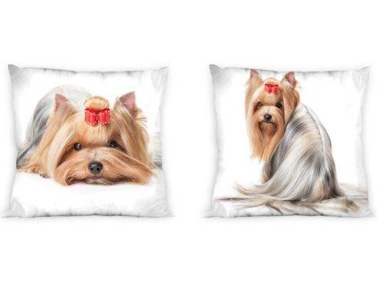 Polštářek Jorkšírsky teriér 40x40cm
