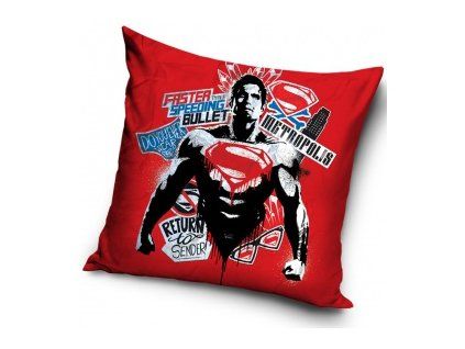Polštář BATMAN VS SUPERMAN METROPOLIS 40x40 cm
