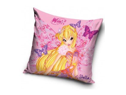 Polštář WINX STELLA RŮŽOVÁ 40x40 cm