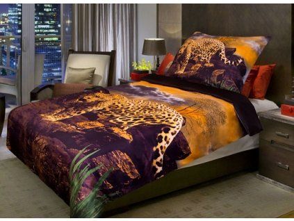 Aaryans povlečení 3D Leopard 140x200/70x90cm