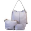 Dámská kabelka sada 3v1- JD 012 ŠEDÁ