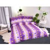 Aaryans francouzské bavlněné povlečení Karla fialové 220x200 cm/70x90cm