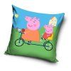 Dětský polštářek Prasátko Peppa Na kole