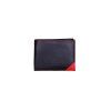 Kožená peněženka 104 W C BLACK s červeným rohem