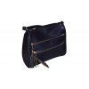 Dámská kabelka JBFB 321 2 zipy MODRÁ – detail