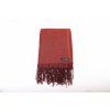 Dámský šál tmavě cihlový – detail