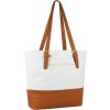 Shopper kabelka JBFB 263 BÍLÁ/HNĚDÁ