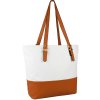 Shopper kabelka JBFB 263 BÍLÁ/HNĚDÁ