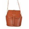 Dámská crossbody kabelka X040 tmavě hnědá