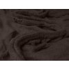 Aaryans Froté prostěradlo tmavě hnědé