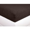 Aaryans Froté prostěradlo tmavě hnědé
