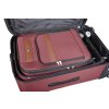 Sada 3 textilních kufrů 818 red outside all