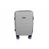Skořepinový kufr PP01 bílý silvery white front gray S