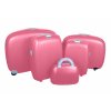Sada 5 skořepinových kufrů DL 508 pink1